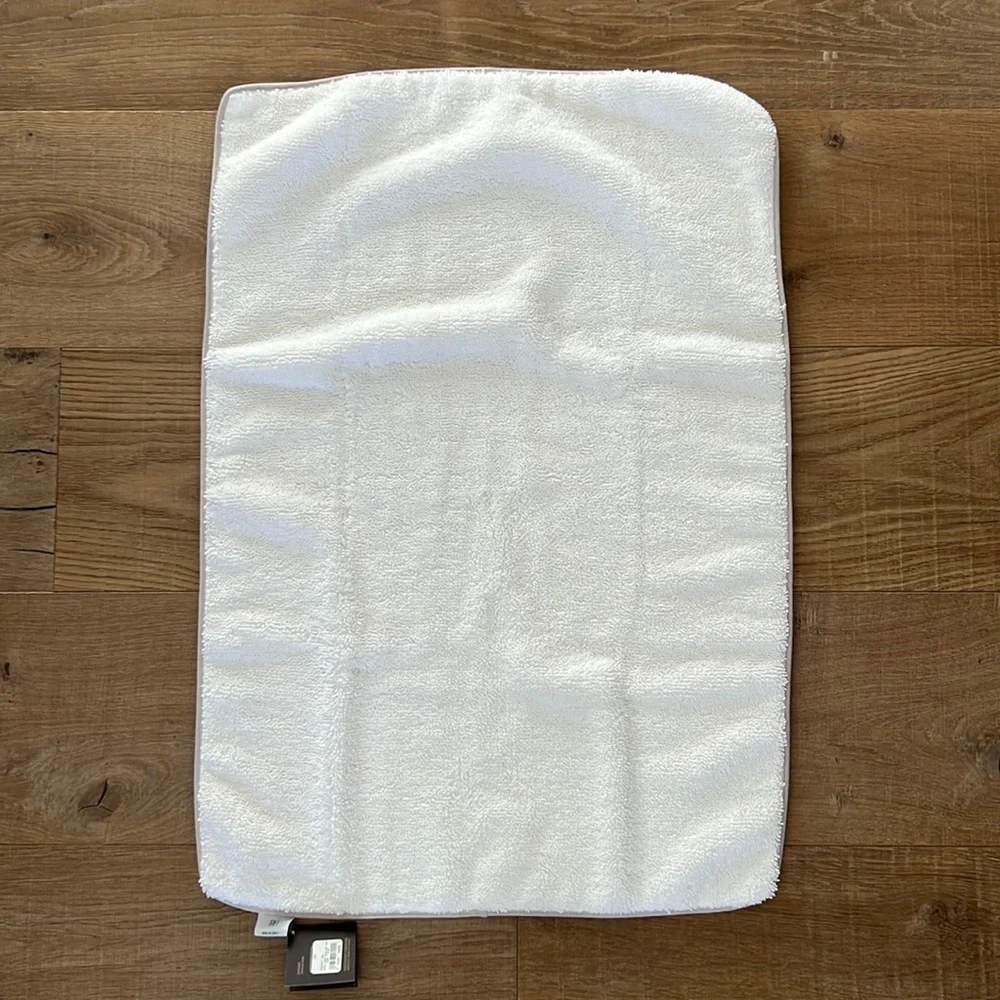 Restoration Hardware Piped 650-Gram Turkish Bath Mat 19” x 31” Ash